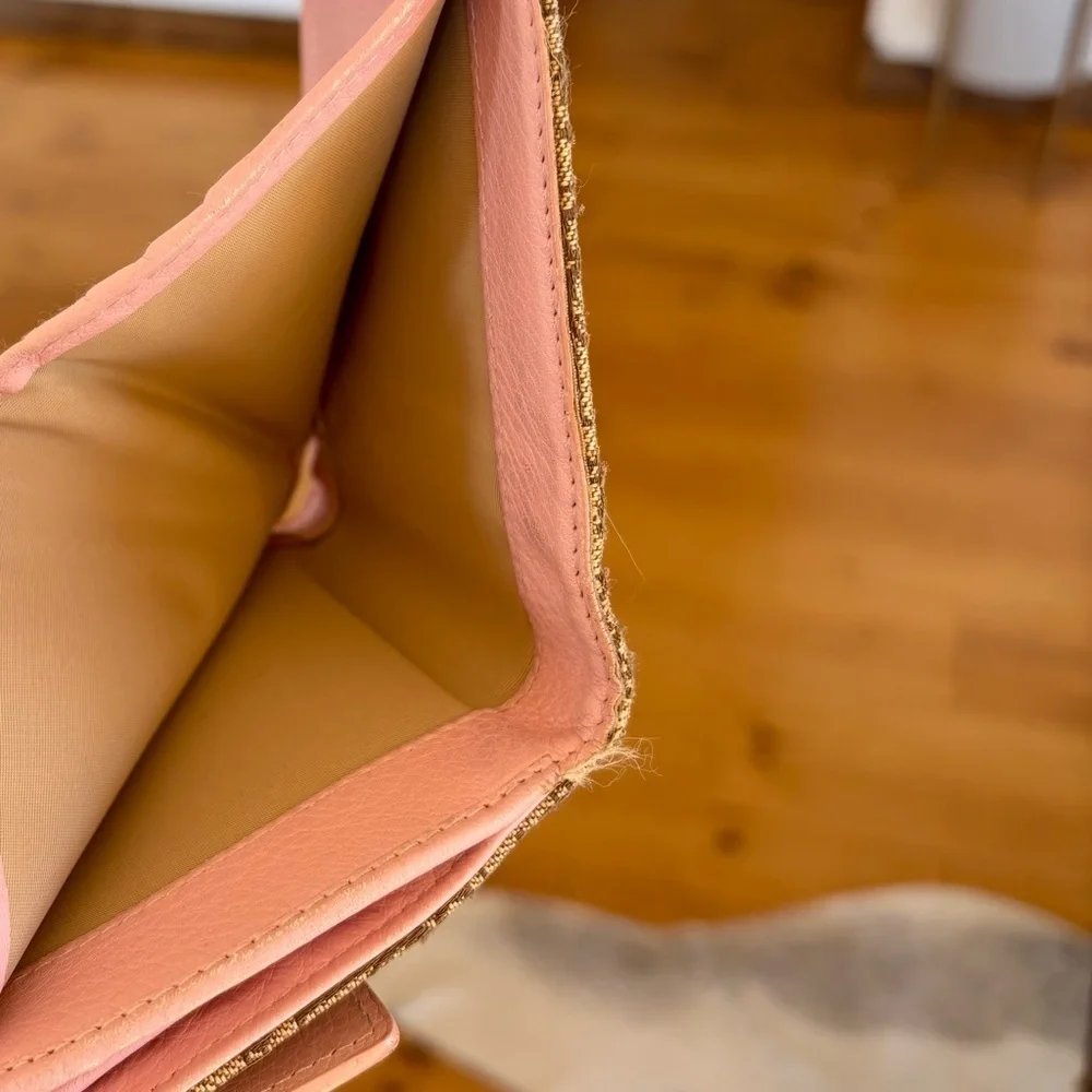 DIOR Oblique Trotter Wallet Pink Trim w/ Box and Card Y2K COA Included